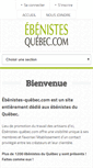 Mobile Screenshot of ebenistes-quebec.com