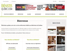 Tablet Screenshot of ebenistes-quebec.com